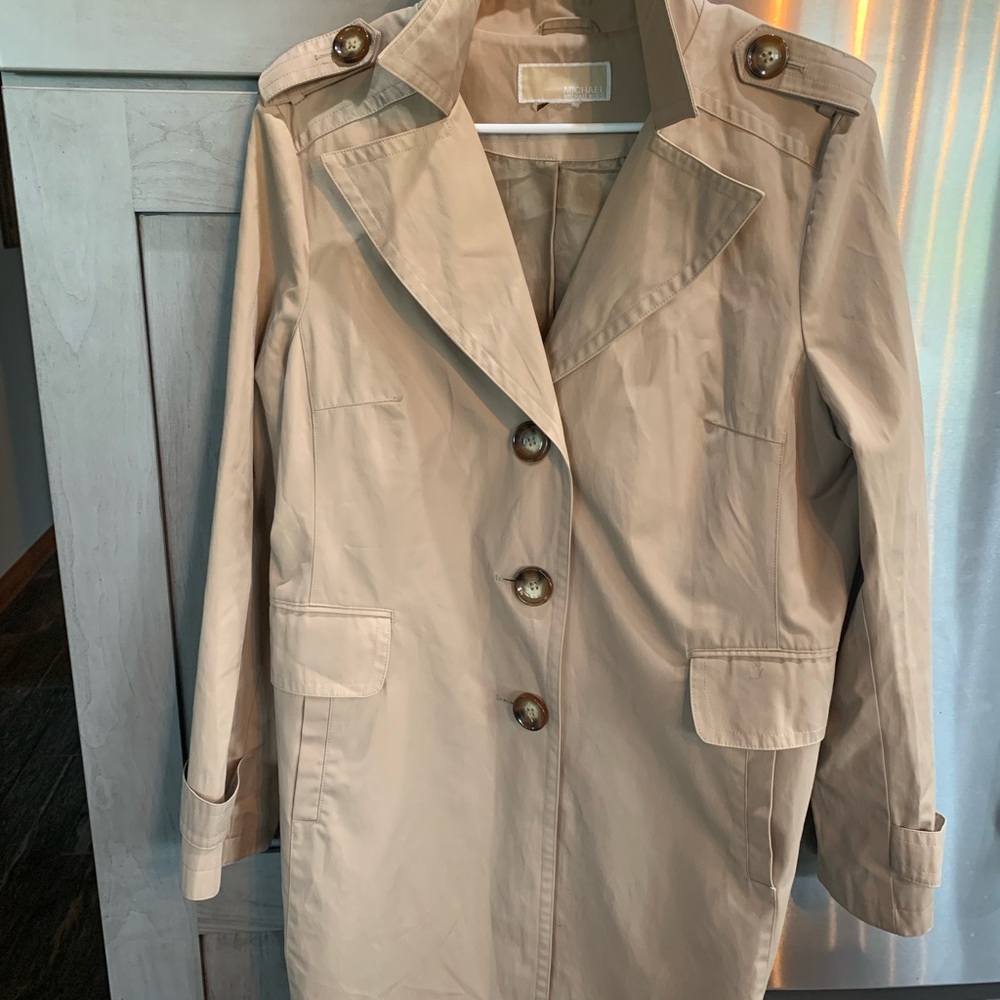 Michael Kors mid length trench coat size medium
